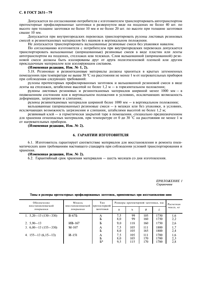 ГОСТ 2631-79 Материалы для восстановления и ремонта пневматических шин. Технические условия (фото 9 из 14)
