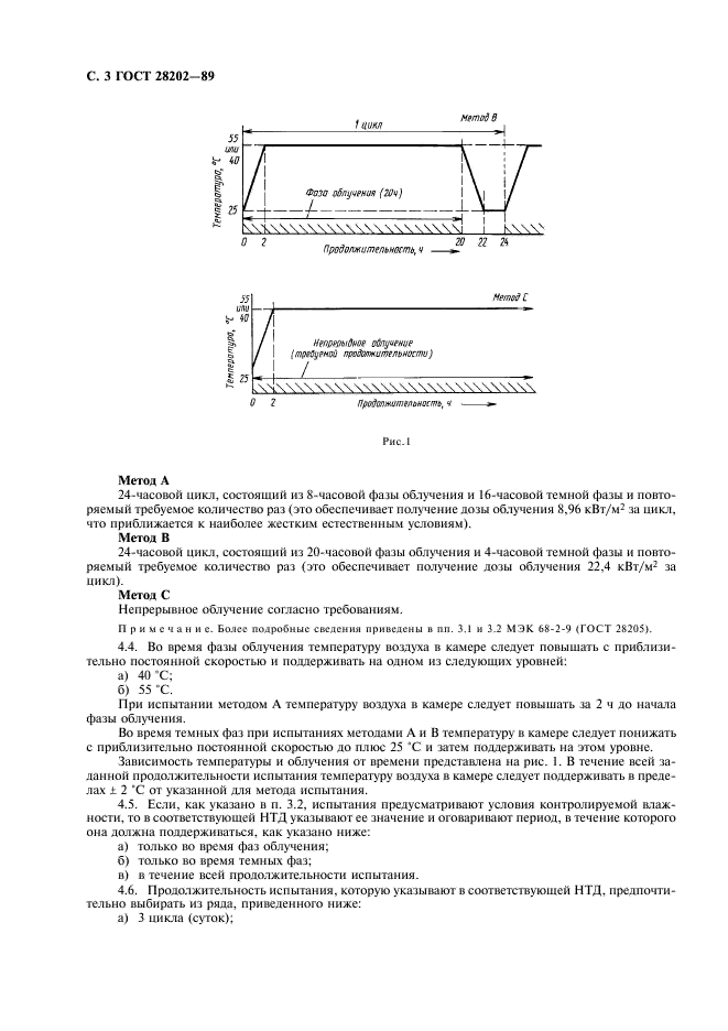 ГОСТ 28202-89 Основные методы испытаний на воздействие внешних факторов. Часть 2. Испытания. Испытание Sа: Имитированная солнечная радиация на уровне земной поверхности (фото 6 из 8)