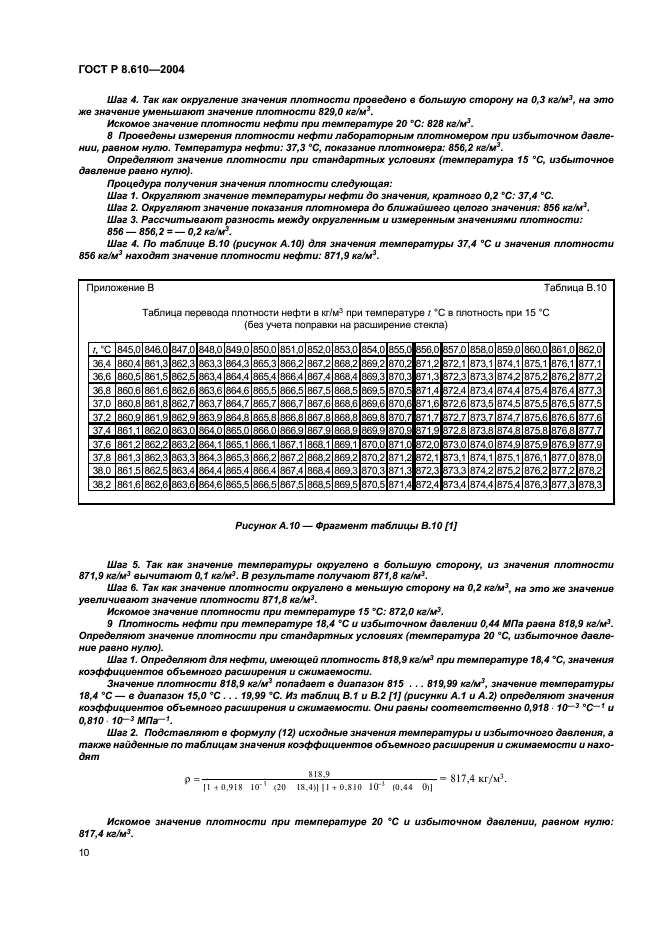 ГОСТ Р 8.610-2004 Государственная система обеспечения единства измерений. Плотность нефти. Таблицы пересчета (фото 13 из 15)