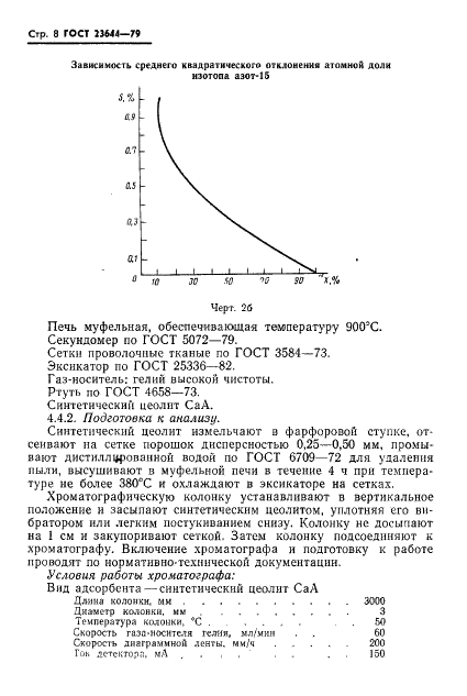 ГОСТ 23644-79 Азот газообразный, обогащенный стабильным изотопом АЗОТ-15. Технические условия (фото 9 из 22)