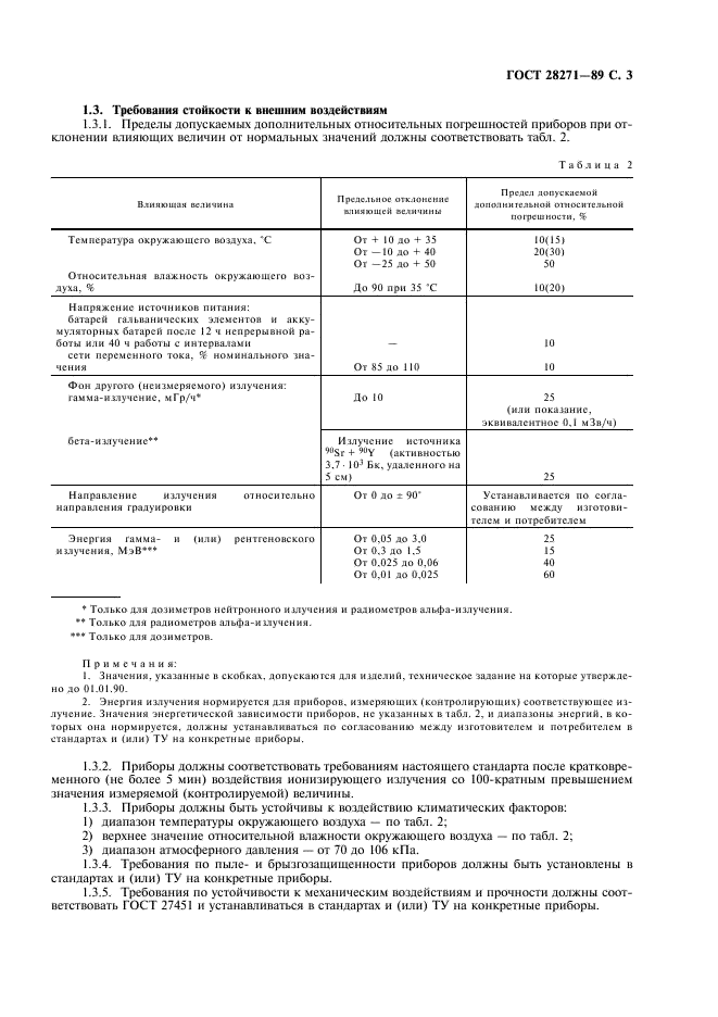 ГОСТ 28271-89 Приборы радиометрические и дозиметрические носимые. Общие технические требования и методы испытаний (фото 5 из 12)