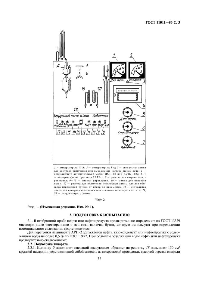 ГОСТ 11011-85 Нефть и нефтепродукты. Метод определения фракционного состава в аппарате АРН-2 (фото 3 из 23)
