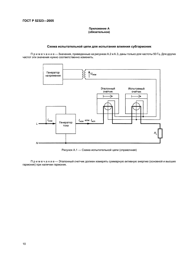 ГОСТ Р 52323-2005 Аппаратура для измерения электрической энергии переменного тока. Частные требования. Часть 22. Статические счетчики активной энергии классов точности 0,2S и 0,5S (фото 13 из 18)