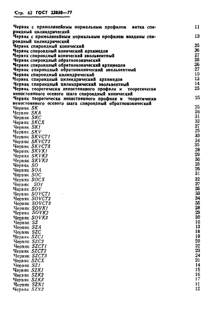 ГОСТ 22850-77 Передачи спироидные. Термины, определения и обозначения (фото 64 из 68)