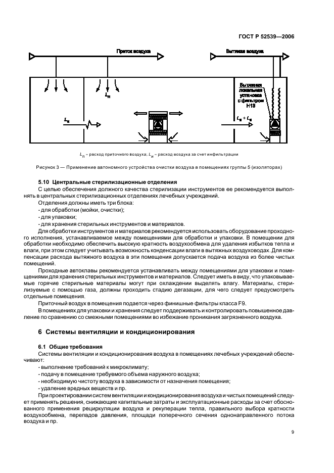 ГОСТ Р 52539-2006 Чистота воздуха в лечебных учреждениях. Общие требования (фото 13 из 23)
