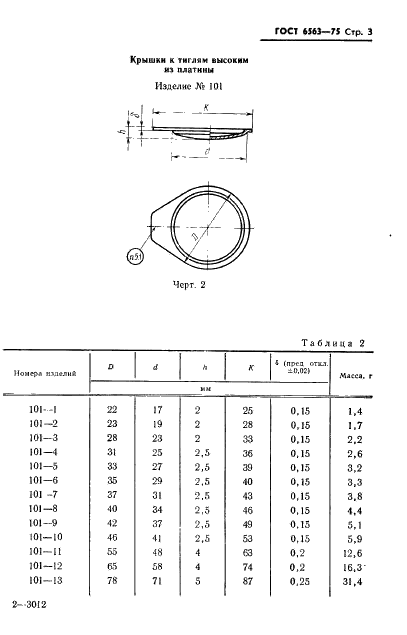 ГОСТ 6563-75 Изделия технические из благородных металлов и сплавов. Технические условия (фото 4 из 74)