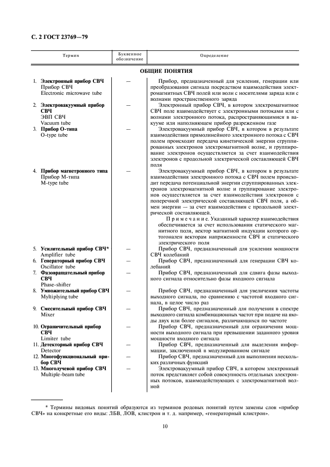 ГОСТ 23769-79 Приборы электронные и устройства защитные СВЧ. Термины, определения и буквенные обозначения (фото 2 из 33)