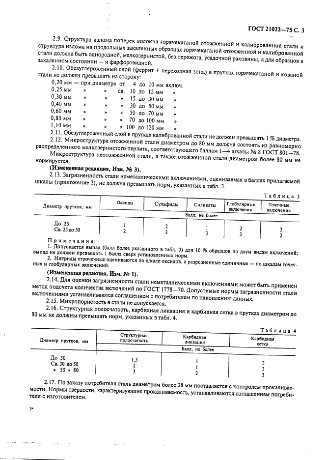 ГОСТ 21022-75 Сталь хромистая для прецизионных подшипников. Технические условия (фото 4 из 18)