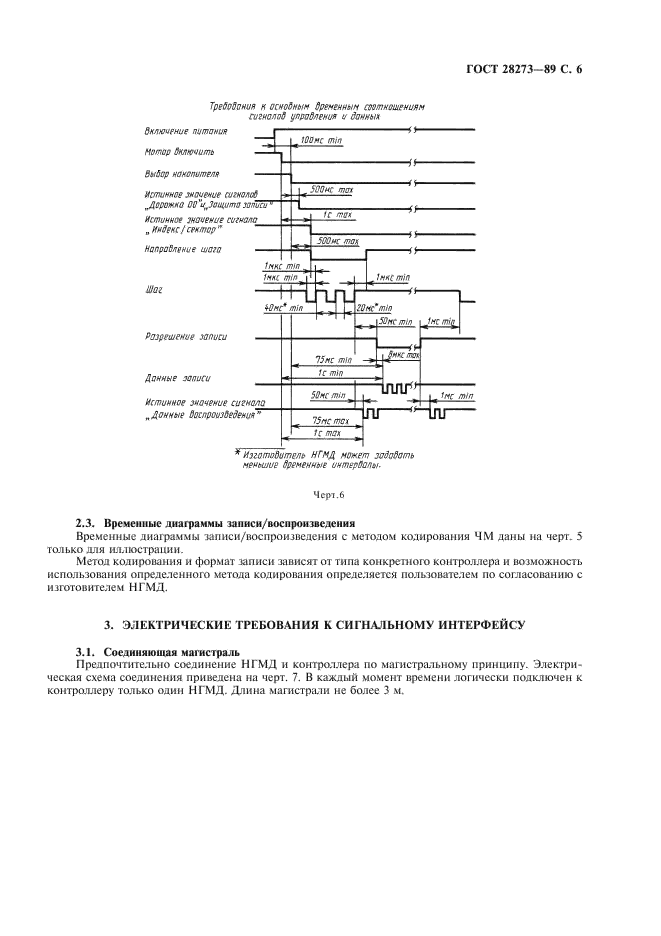 ГОСТ 28273-89 Интерфейс накопителей на гибких магнитных дисках. Общие требования (фото 7 из 12)