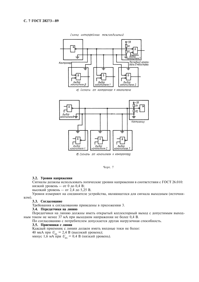 ГОСТ 28273-89 Интерфейс накопителей на гибких магнитных дисках. Общие требования (фото 8 из 12)