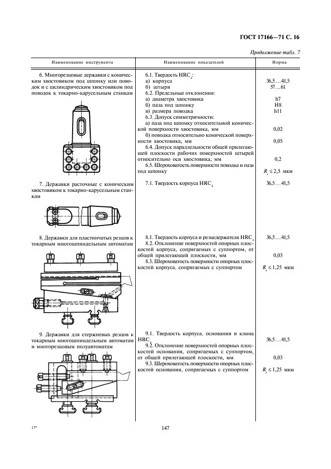 ГОСТ 17166-71 Инструмент вспомогательный к металлорежущим станкам. Общие технические требования (фото 16 из 28)