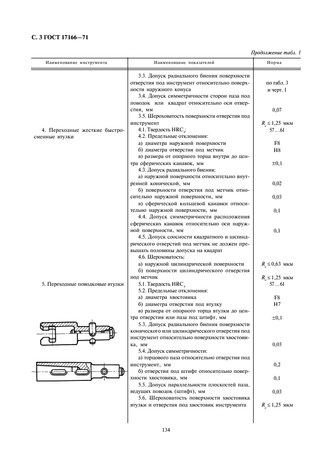 ГОСТ 17166-71 Инструмент вспомогательный к металлорежущим станкам. Общие технические требования (фото 3 из 28)