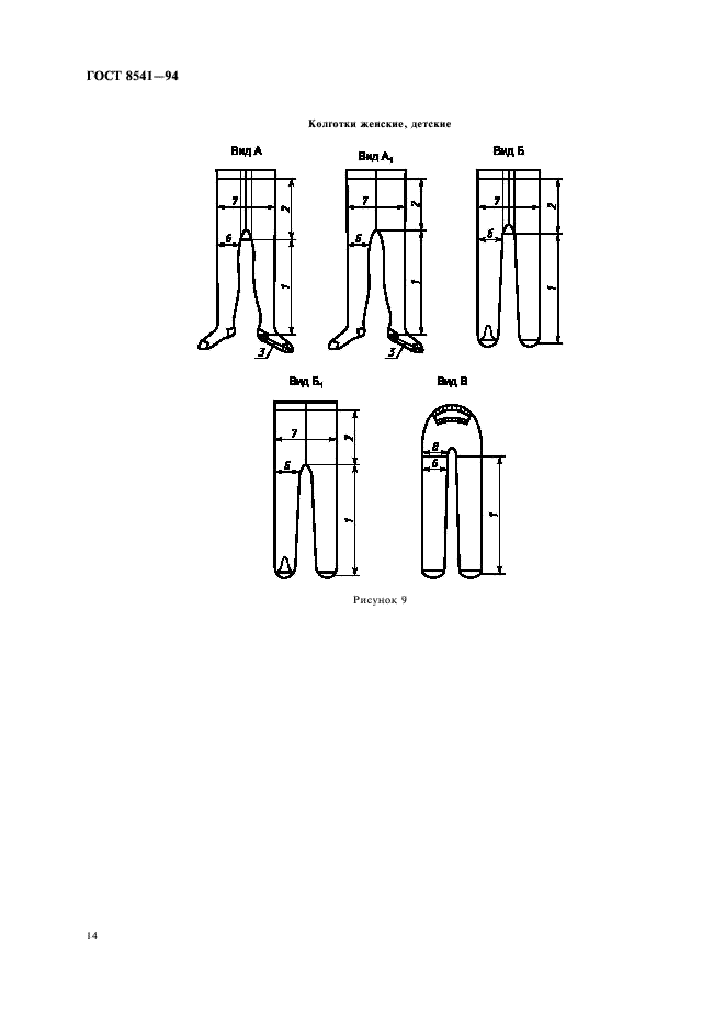 ГОСТ 8541-94 Изделия чулочно-носочные, вырабатываемые на круглочулочных автоматах. Общие технические условия (фото 18 из 50)
