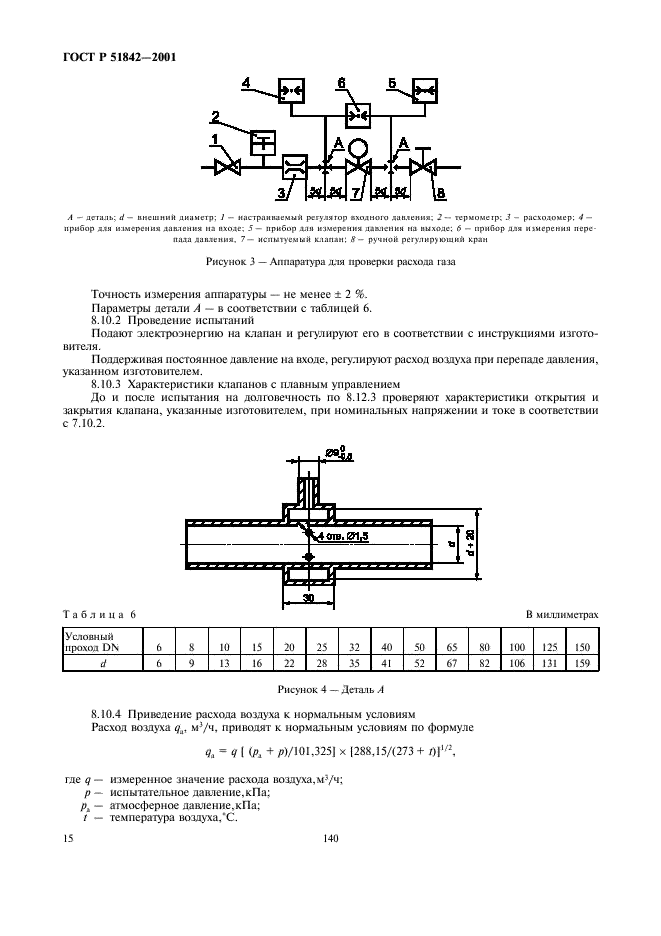 ГОСТ Р 51842-2001 Клапаны автоматические отсечные для газовых горелок и аппаратов. Общие технические требования и методы испытаний (фото 18 из 27)