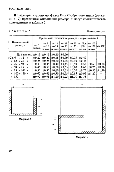 ГОСТ 22233-2001 Профили прессованные из алюминиевых сплавов для светопрозрачных ограждающих конструкций. Технические условия (фото 13 из 50)