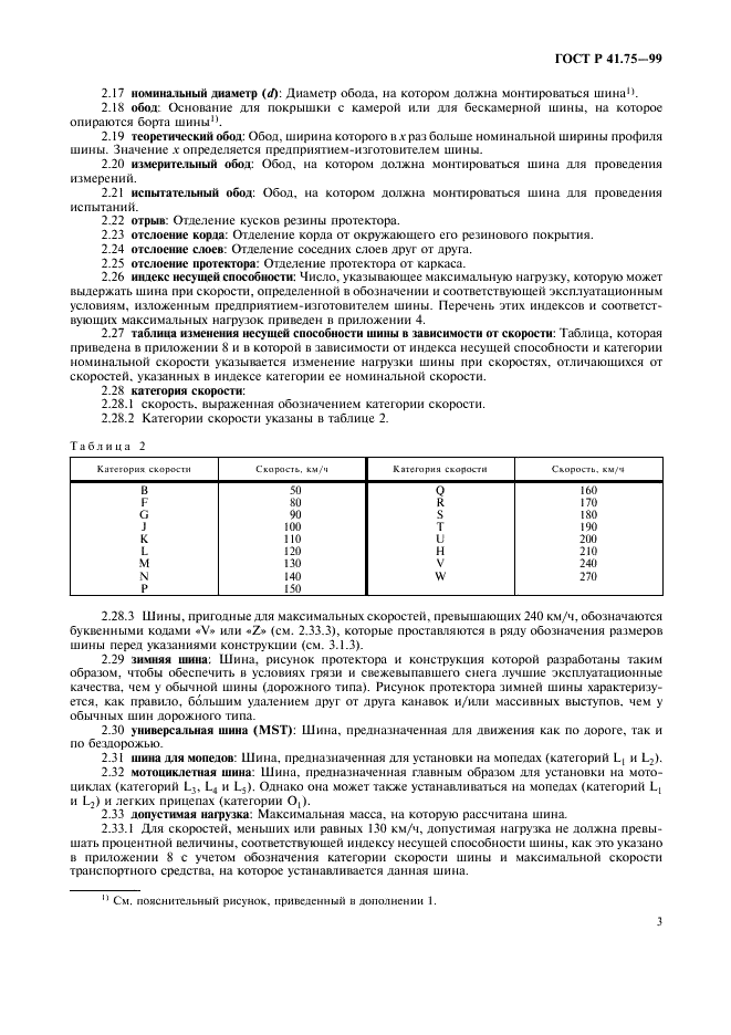 ГОСТ Р 41.75-99 Единообразные предписания, касающиеся официального утверждения пневматических шин для мотоциклов и мопедов (фото 6 из 29)
