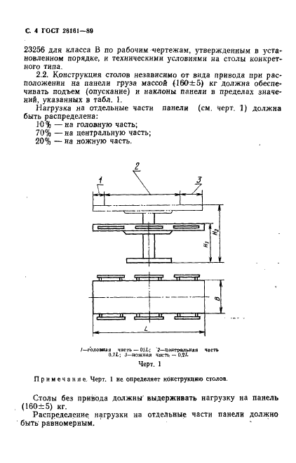 ГОСТ 26161-89 Столы операционные. Общие технические требования и методы испытаний (фото 5 из 27)