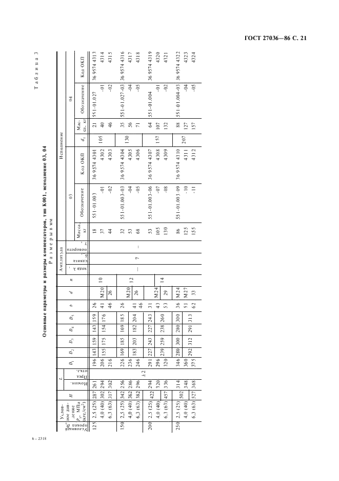 ГОСТ 27036-86 Компенсаторы и уплотнения сильфонные металлические. Общие технические условия (фото 22 из 80)