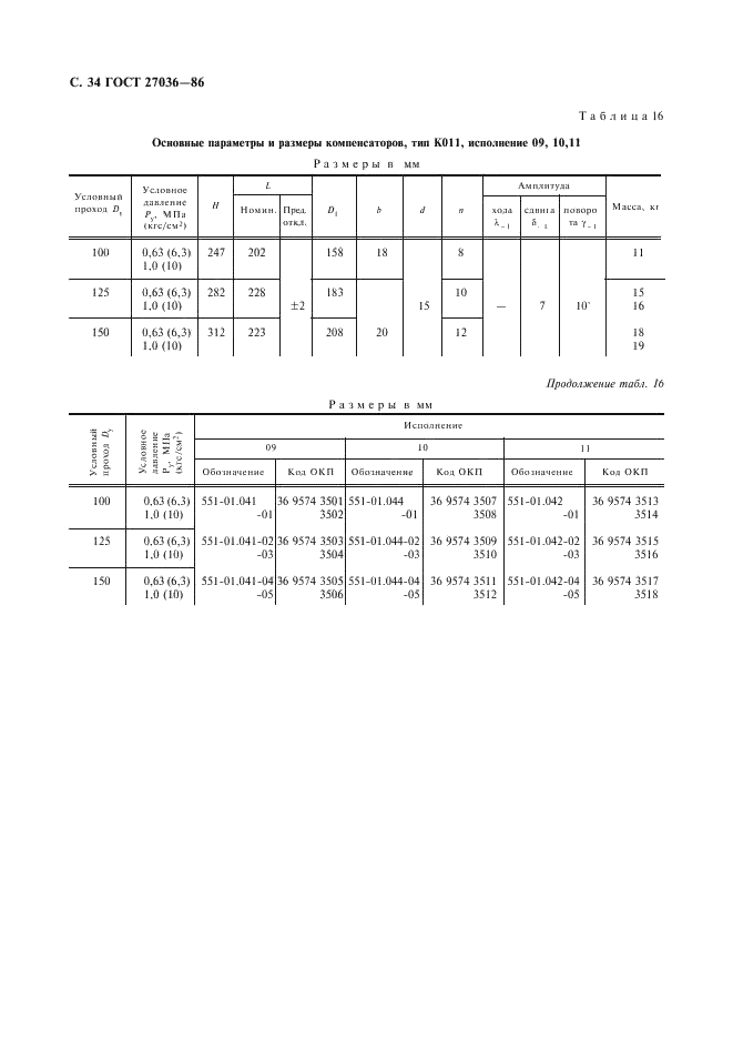 ГОСТ 27036-86 Компенсаторы и уплотнения сильфонные металлические. Общие технические условия (фото 35 из 80)