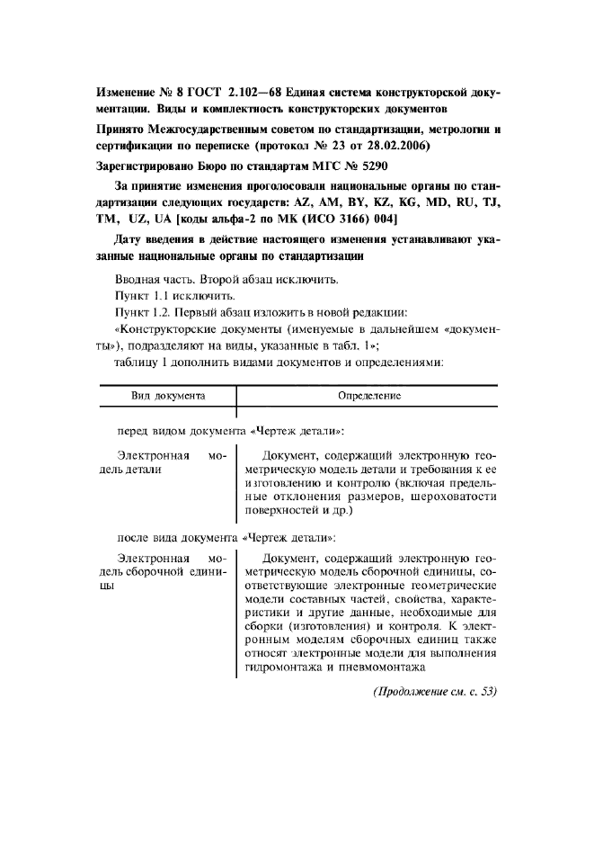 Изменение №8 к ГОСТ 2.102-68  (фото 1 из 16)