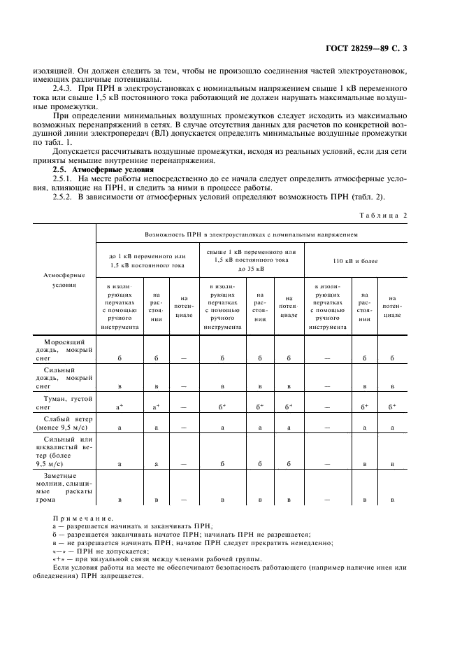 ГОСТ 28259-89 Производство работ под напряжением в электроустановках. Основные требования (фото 4 из 11)