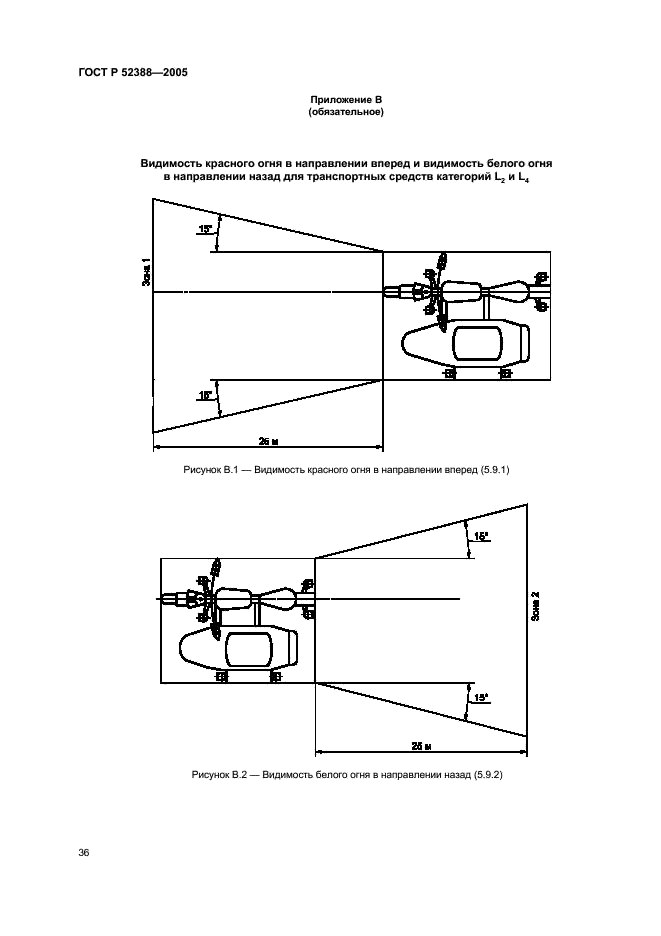 ГОСТ Р 52388-2005 Мототранспортные средства трех- и четырехколесные. Устройства освещения и световой сигнализации. Технические требования (фото 39 из 42)