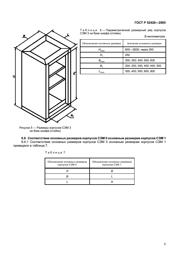 ГОСТ Р 52420-2005 Конструкции базовые несущие. Системы вторичного электропитания. Типы и основные размеры (фото 8 из 13)