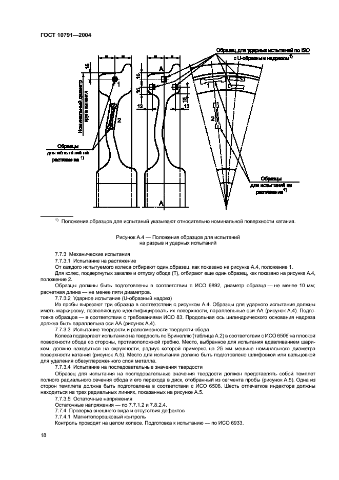 ГОСТ 10791-2004 Колеса цельнокатаные. Технические условия (фото 21 из 31)