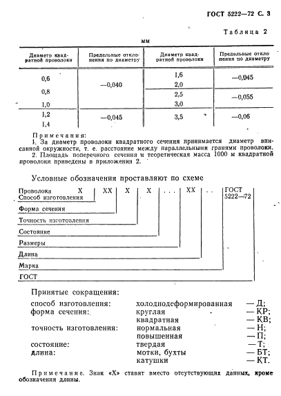 ГОСТ 5222-72 Проволока из кремнемарганцовой бронзы. Технические условия (фото 4 из 14)