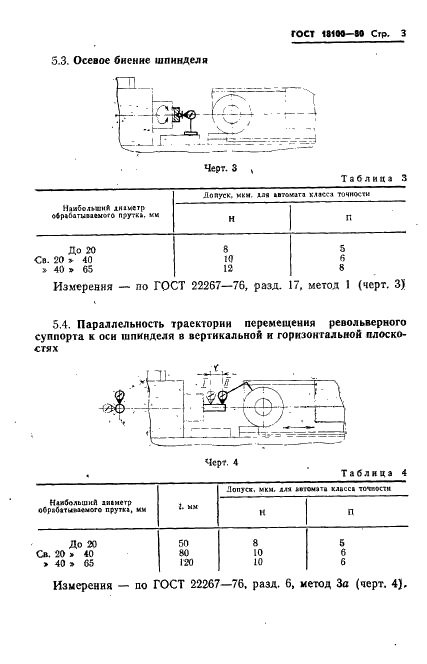 ГОСТ 18100-80 Автоматы токарно-револьверные одношпиндельные прутковые. Нормы точности и жесткости (фото 5 из 23)