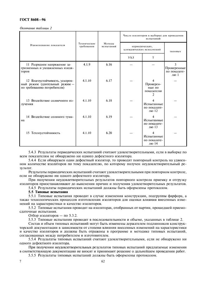 ГОСТ 8608-96 Изоляторы опорные штыревые фарфоровые на напряжение свыше 1000 В. Общие технические условия (фото 9 из 16)