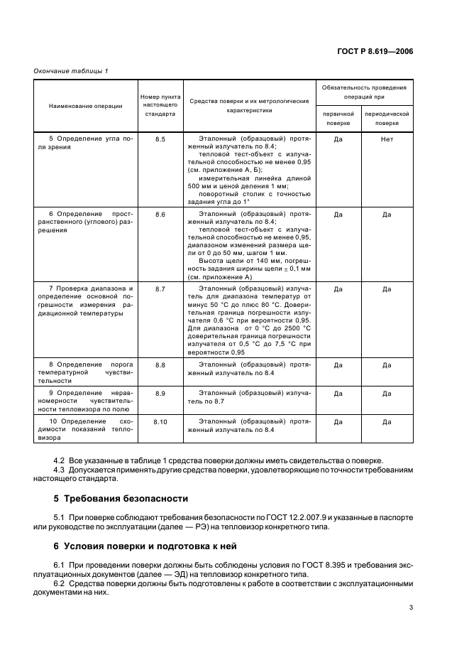 ГОСТ Р 8.619-2006 Государственная система обеспечения единства измерений. Приборы тепловизионные измерительные. Методика поверки (фото 6 из 19)