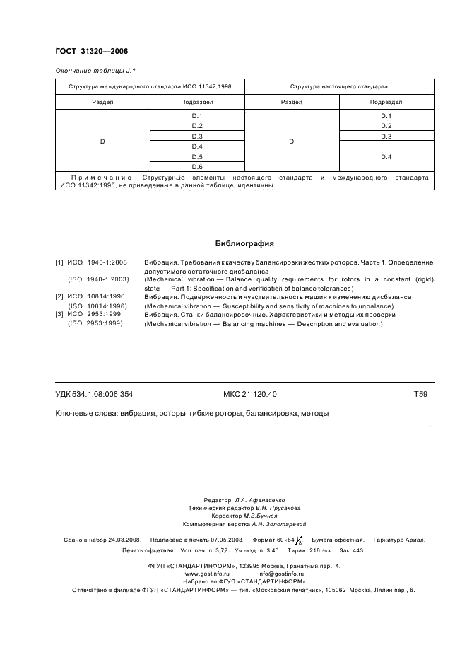 ГОСТ 31320-2006 Вибрация. Методы и критерии балансировки гибких роторов (фото 32 из 32)