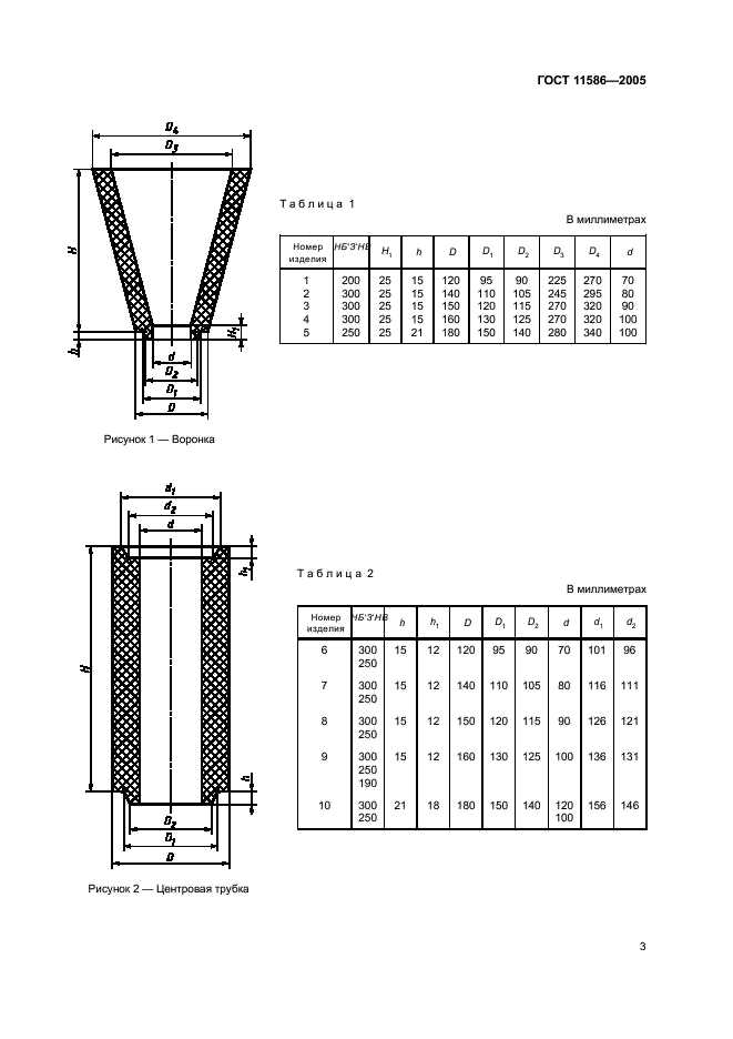 ГОСТ 11586-2005 Изделия огнеупорные для сифонной разливки стали. Технические условия (фото 5 из 32)