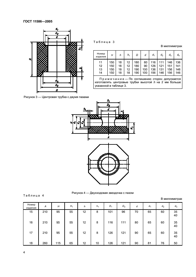 ГОСТ 11586-2005 Изделия огнеупорные для сифонной разливки стали. Технические условия (фото 6 из 32)