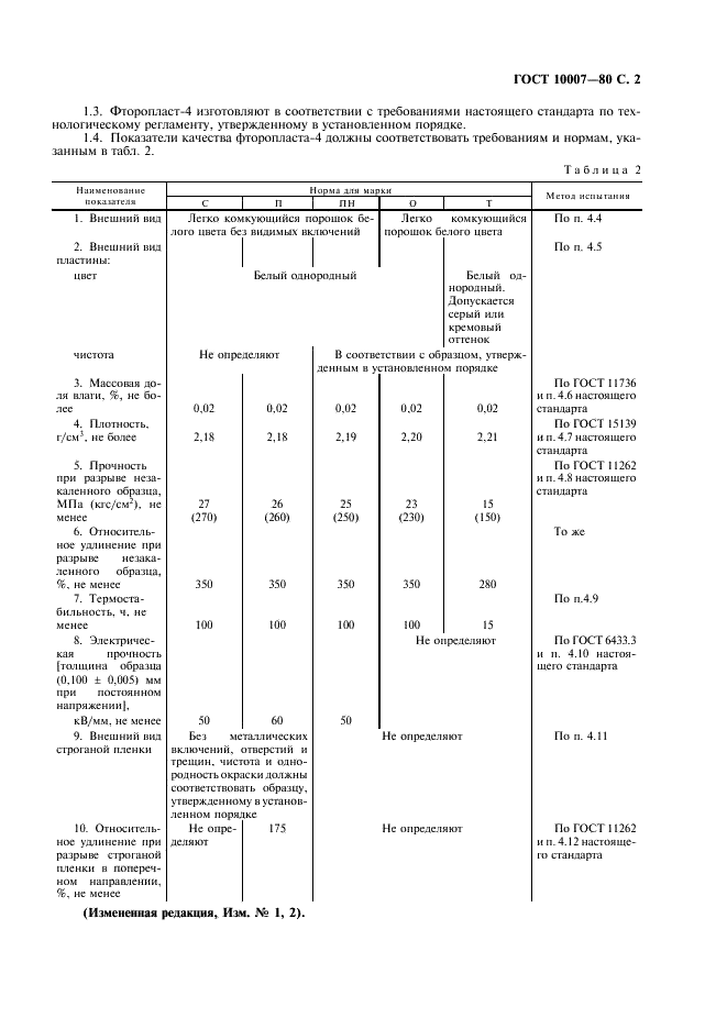 ГОСТ 10007-80 Фторопласт-4. Технические условия (фото 3 из 16)