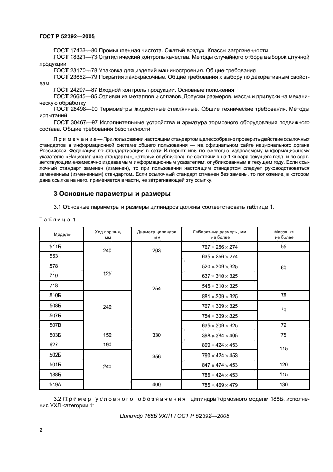 ГОСТ Р 52392-2005 Цилиндры тормозные железнодорожного подвижного состава. Общие технические условия (фото 5 из 11)