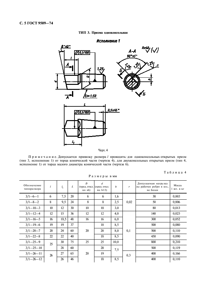ГОСТ 9509-74 Весы и весовые дозаторы. Призмы и подушки стальные. Общие технические требования (фото 6 из 26)
