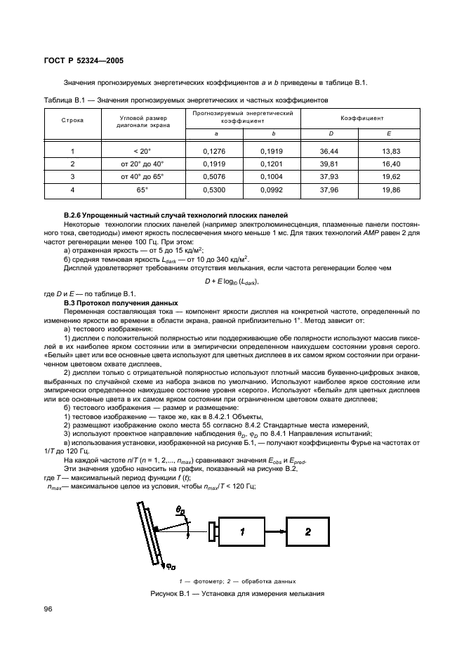 ГОСТ Р 52324-2005 Эргономические требования к работе с визуальными дисплеями, основанными на плоских панелях. Часть 2. Эргономические требования к дисплеям с плоскими панелями (фото 101 из 110)