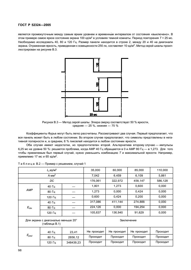 ГОСТ Р 52324-2005 Эргономические требования к работе с визуальными дисплеями, основанными на плоских панелях. Часть 2. Эргономические требования к дисплеям с плоскими панелями (фото 103 из 110)
