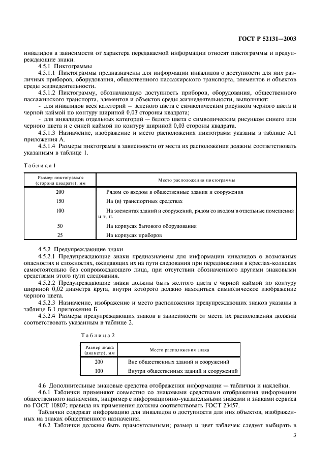 ГОСТ Р 52131-2003 Средства отображения информации знаковые для инвалидов. Технические требования (фото 5 из 12)
