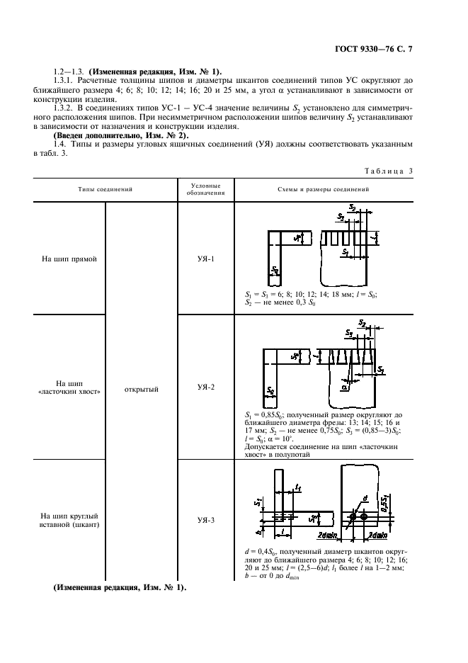 ГОСТ 9330-76  Основные соединения деталей из древесины и древесных материалов. Типы и размеры (фото 9 из 12)