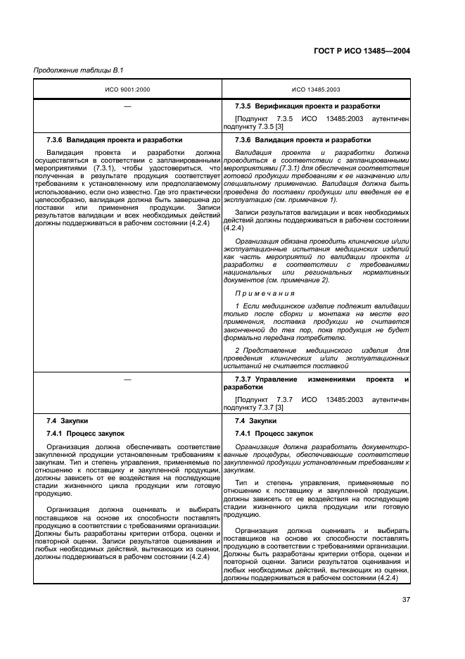 ГОСТ Р ИСО 13485-2004 Изделия медицинские. Системы менеджмента качества. Системные требования для целей регулирования (фото 41 из 54)