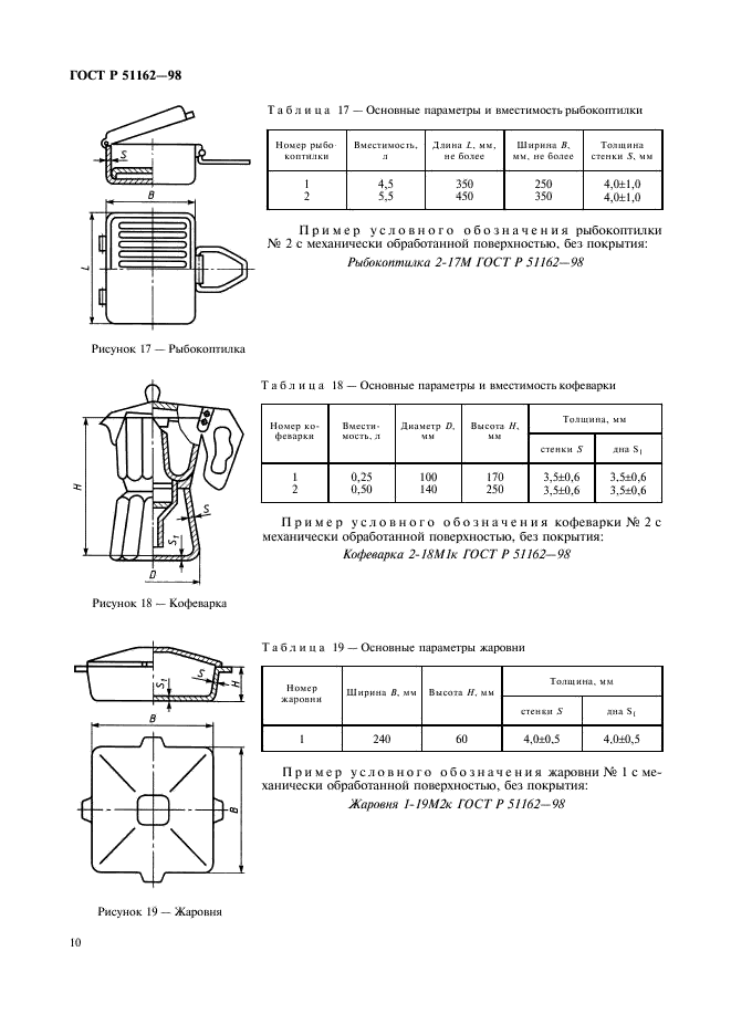 ГОСТ Р 51162-98 Посуда алюминиевая литая. Общие технические условия (фото 13 из 35)