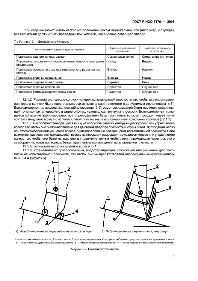 ГОСТ Р ИСО 7176-1-2005 Кресла-коляски. Часть 1. Определение статической устойчивости (фото 13 из 16)