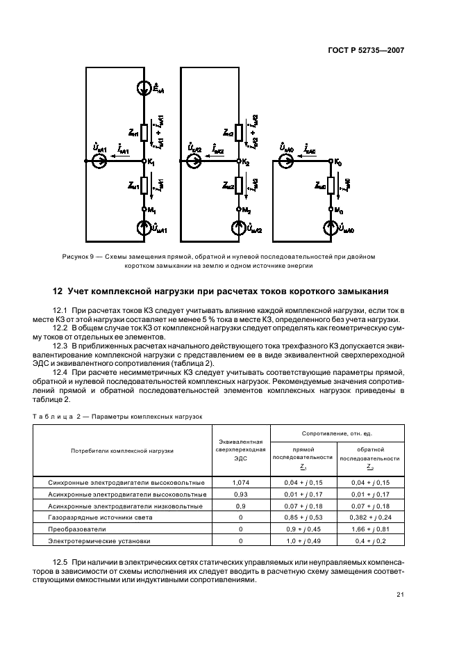 ГОСТ Р 52735-2007 Короткие замыкания в электроустановках. Методы расчета в электроустановках переменного тока напряжением свыше 1 кВ (фото 24 из 39)