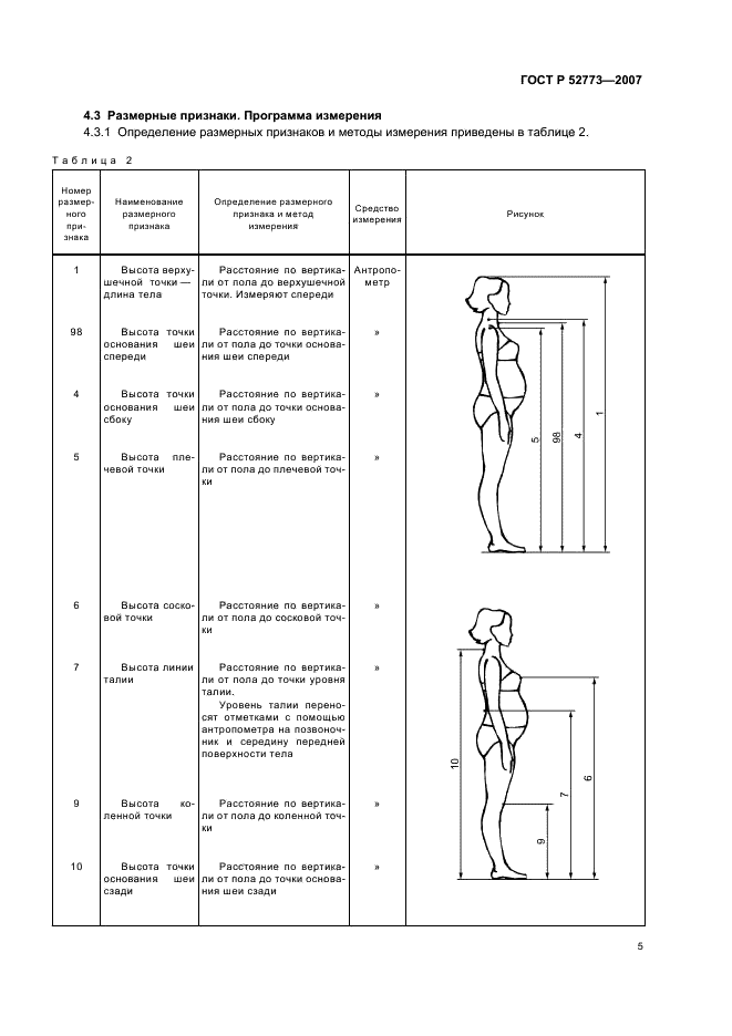 ГОСТ Р 52773-2007 Классификация типовых фигур беременных женщин (фото 7 из 20)