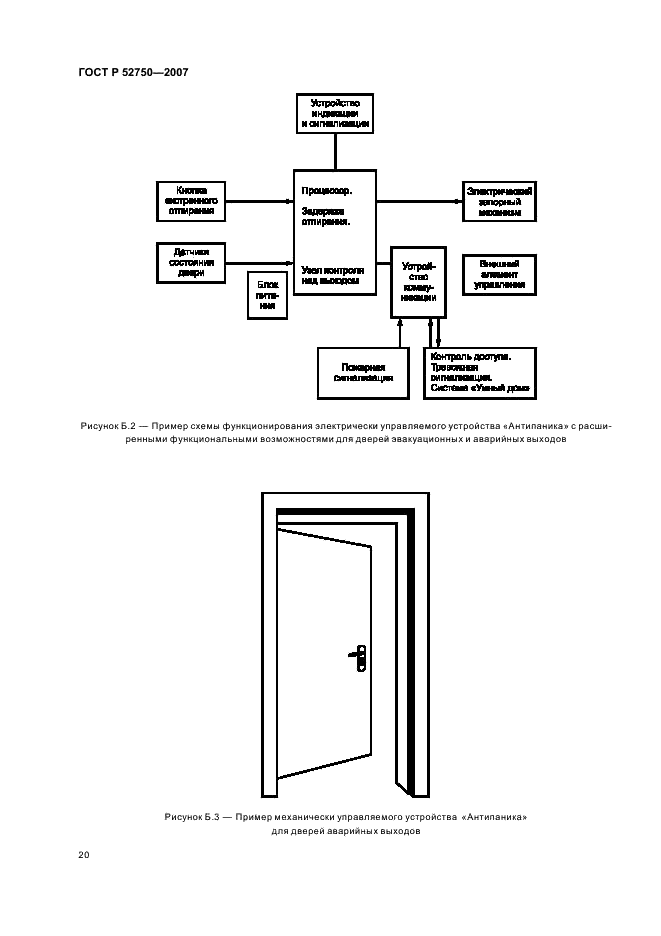 ГОСТ Р 52750-2007 Устройства экстренного открывания дверей эвакуационных и аварийных выходов. Технические условия (фото 24 из 28)