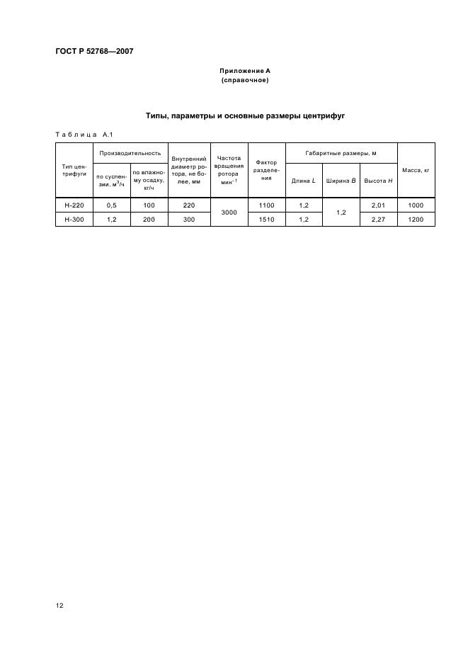 ГОСТ Р 52768-2007 Центрифуги для производств, работающих с радиоактивными средами. Общие технические требования и методы испытаний (фото 15 из 18)