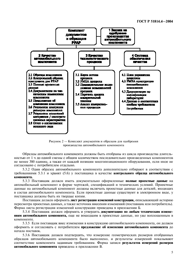 ГОСТ Р 51814.4-2004 Системы менеджмента качества в автомобилестроении. Одобрение производства автомобильных компонентов (фото 9 из 36)